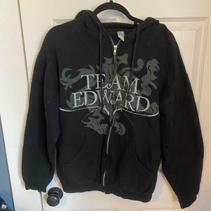 Team Edward twilight zip up hoodie